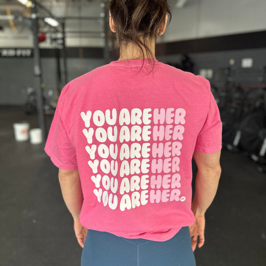 'You Are HER' - Trina Rasmussen + Competitive Female Training - Empowerment Graphic Tee